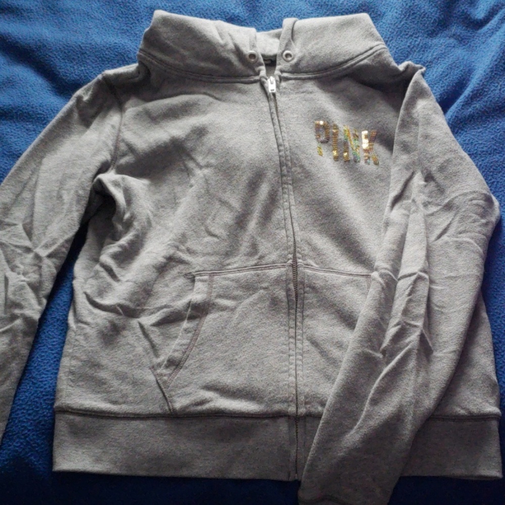 Pink glitter sweatshirt